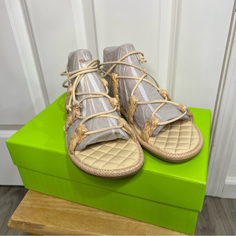 SAM EDELMAN Women's Zariah Round Toe Lace-Up Gladiator Sandals